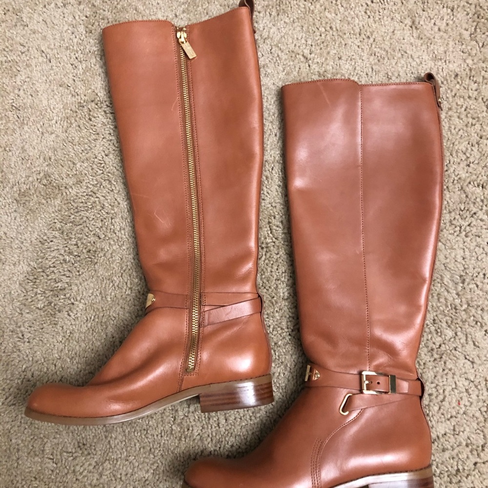 Michael Kors brown leather boots - Picture 3 of 8